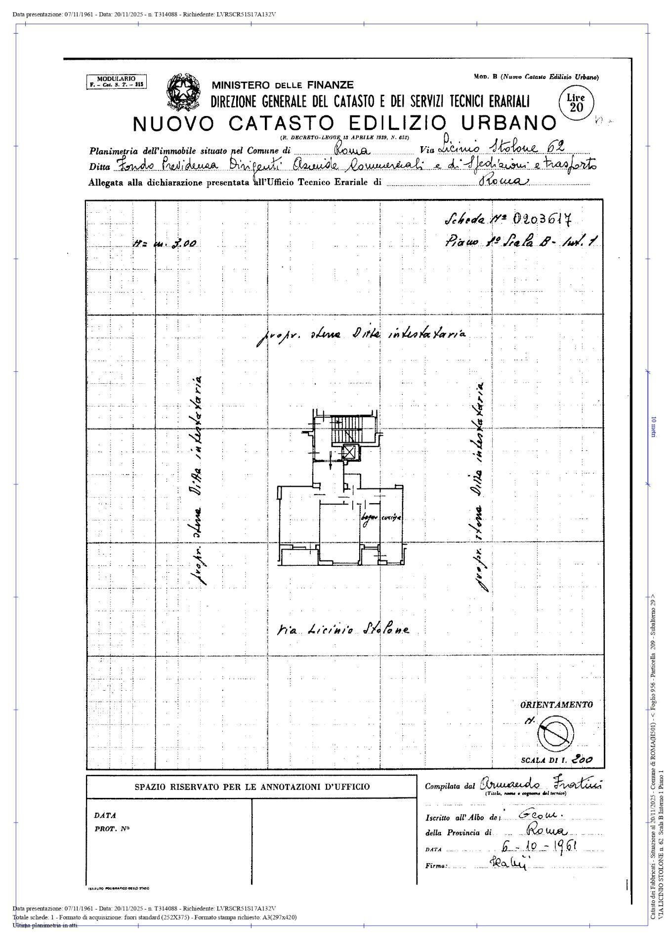 Foto 36 - Two-room apartment Via Licinio Stolone
 
62, Roma - floor plans 1