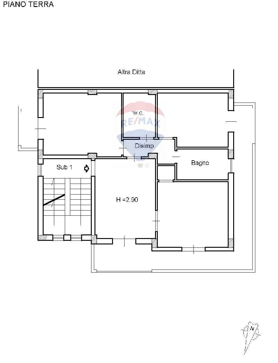 Pianta 2D - Four-room apartment Via Gaggini
 
29, Acquedolci - floor plans 1