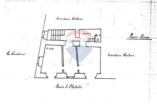 Pianta 2D - Monolocale Vico gambini, Via Dafnica, Acireale - planimetria 1