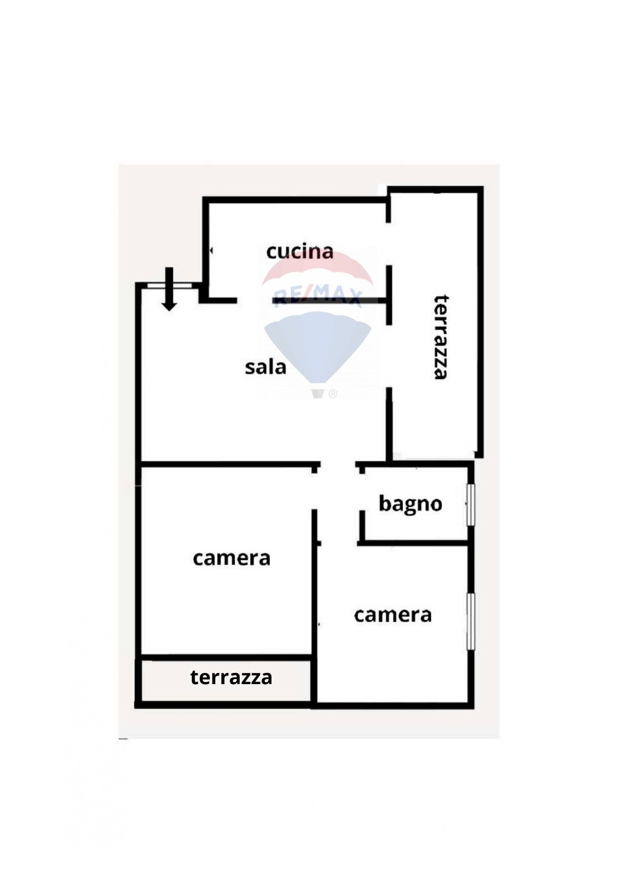 Pianta 2D - Appartamento Via della Gronda
 
187, Viareggio - planimetria 1