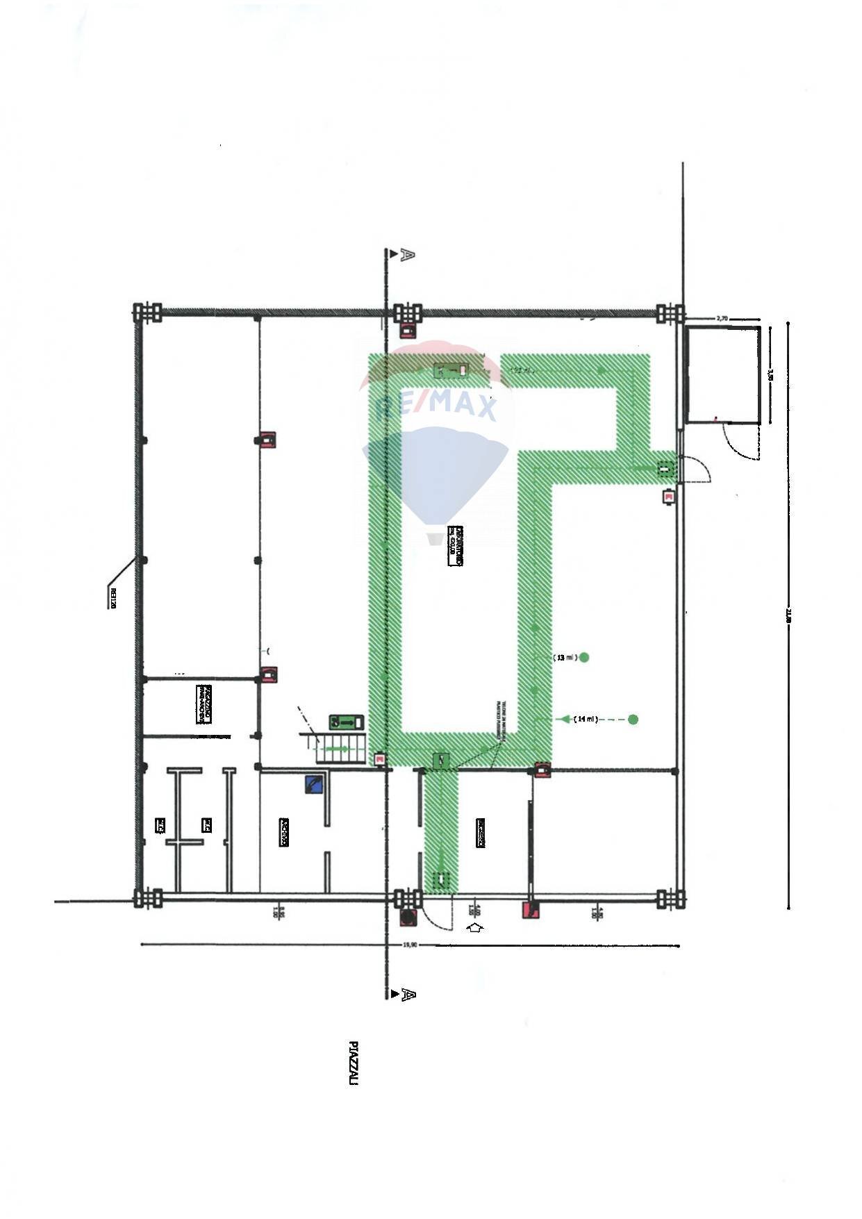 Pianta 2D - Capannone VIA GIUSEPPE DI VITTORIO
 
19, Firenze - planimetria 1