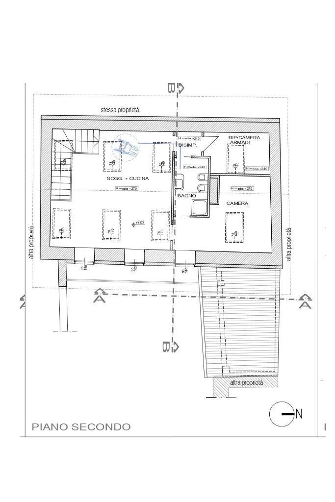 Trilocale Via Vittorio Emanuele II, Cherasco - planimetria 1
