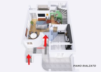 Pianta 3D - Villa a Schiera via Finestre, Castel Morrone - foto 34