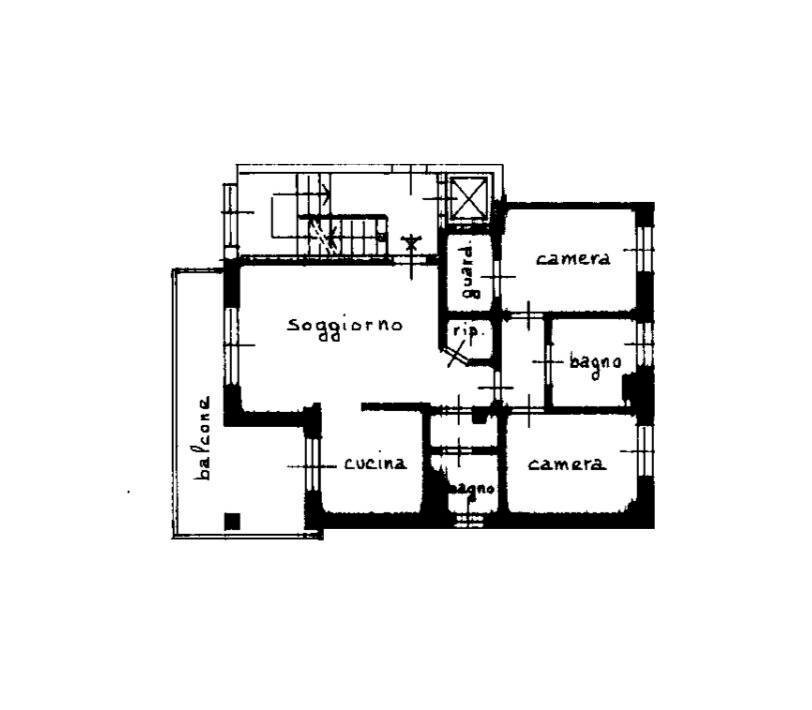 Foto 32 - Trilocale via Cavour
 
55A, Senago - planimetria 1