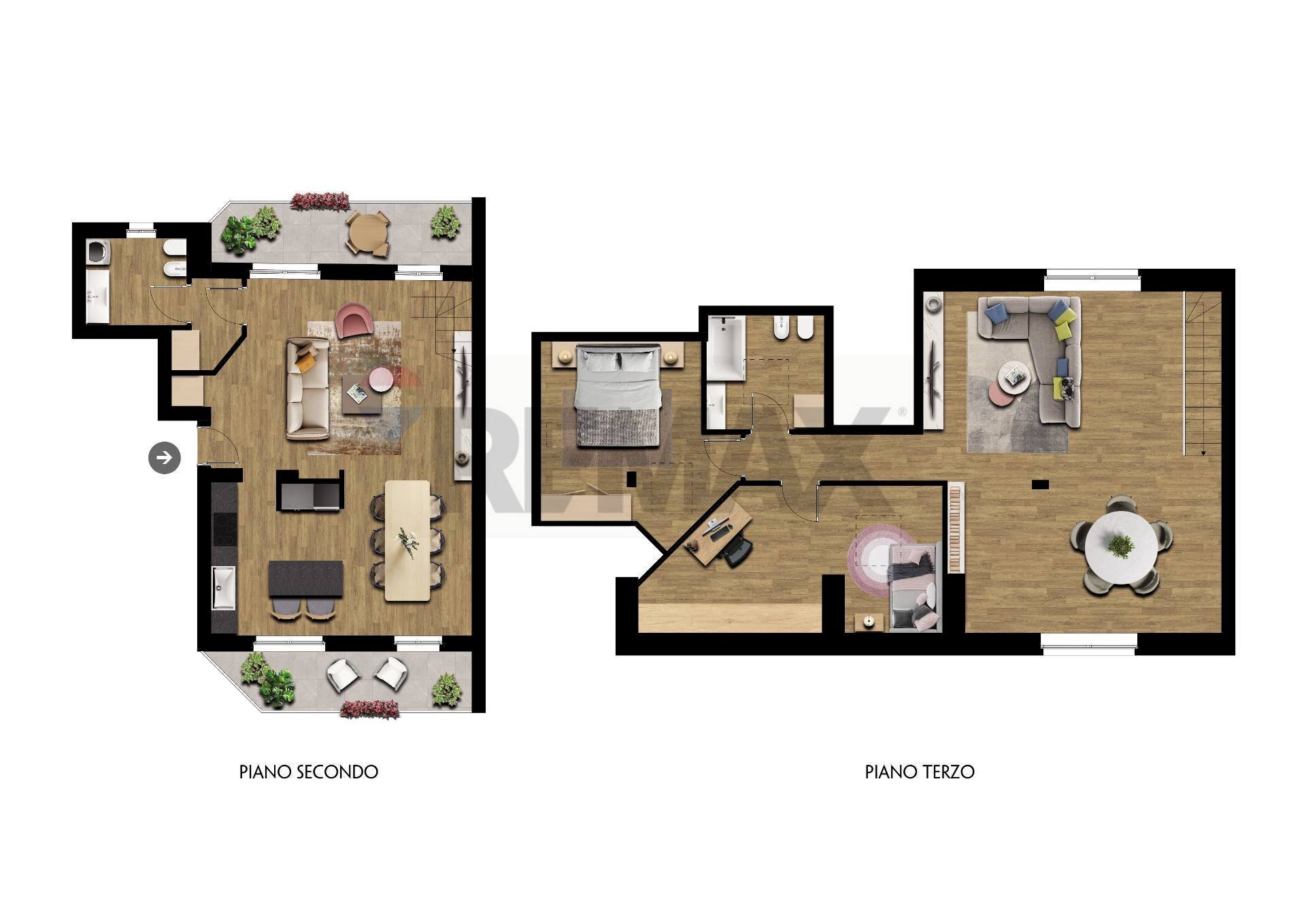 Pianta 2D - Villa Bifamiliare VIA DI VITTORIO
 
29, Samarate - planimetria 1