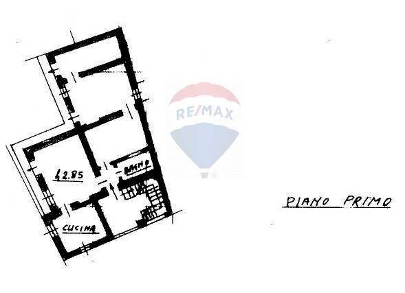 Pianta 2D - Three-room apartment via garibaldi
 
16, Caronno Varesino - floor plans 1