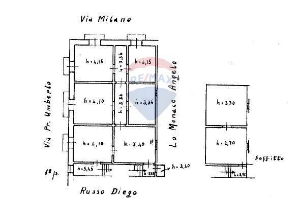 Pianta 2D - Apartment Via Principe Umberto
 
333, Vittoria - floor plans 1