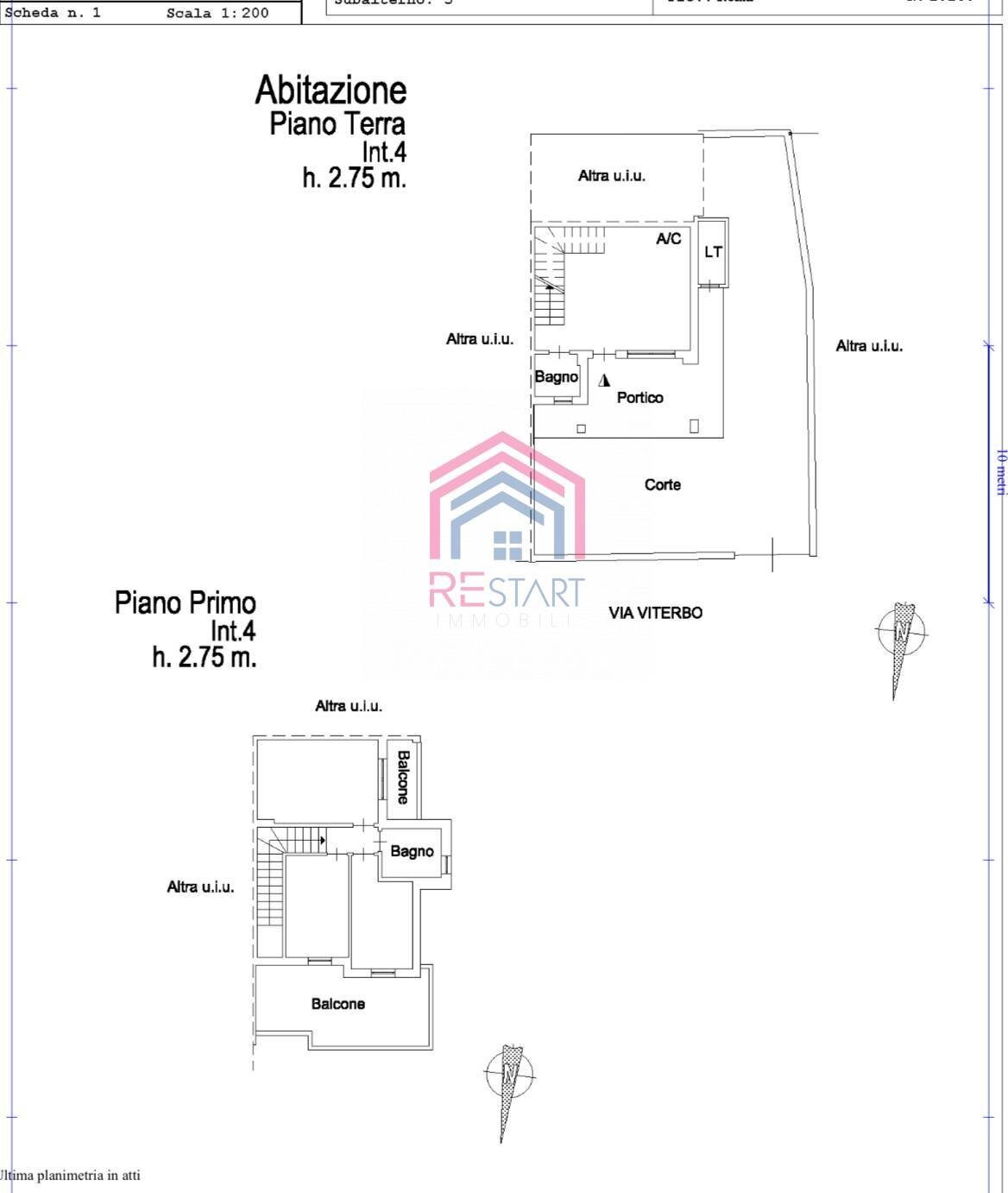 Foto 45 - Semi-detached house via viterbo
 
10, Anzio - floor plans 1