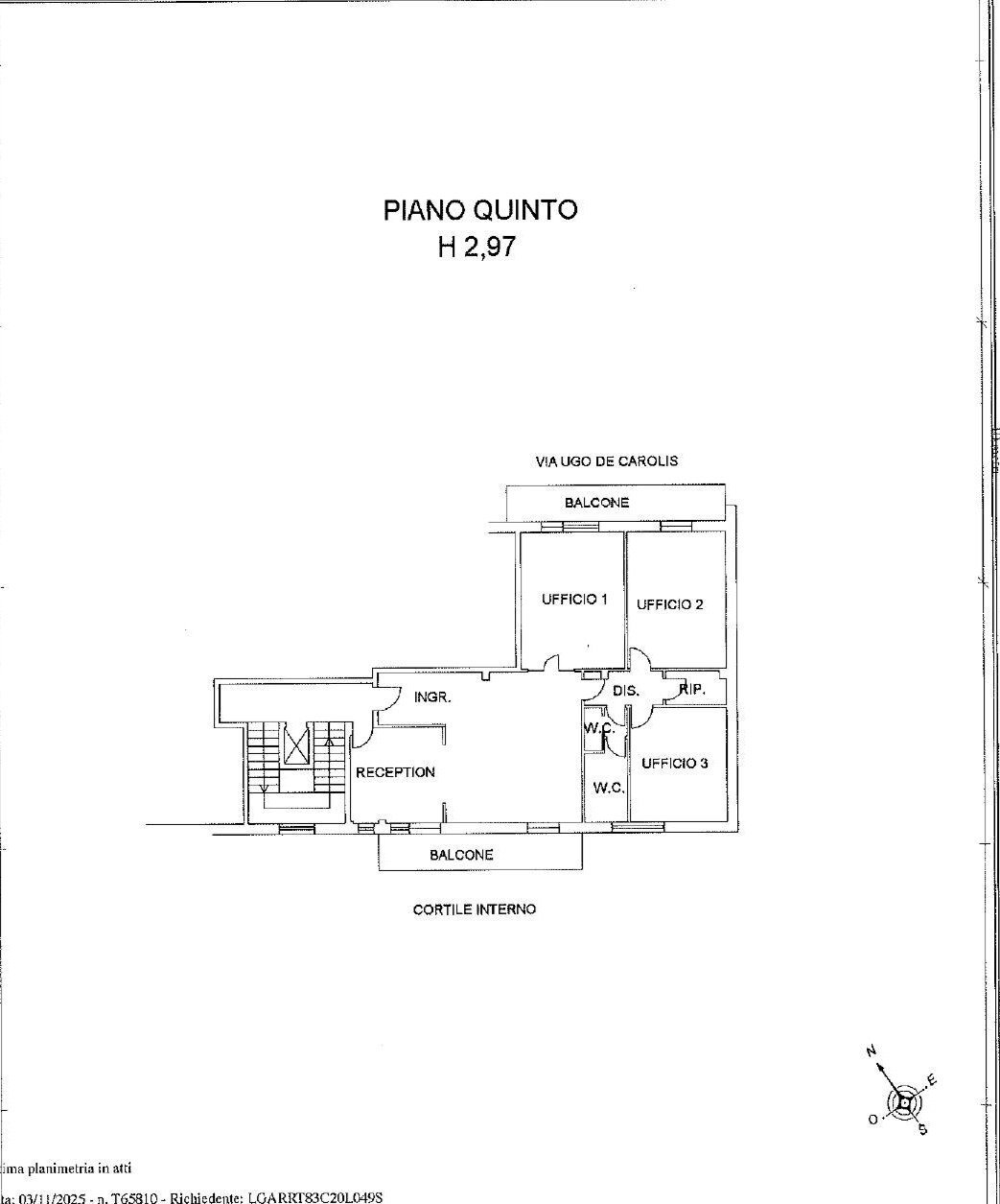 Foto 25 - Appartamento Via Ugo De Carolis
 
144, Taranto - planimetria 1