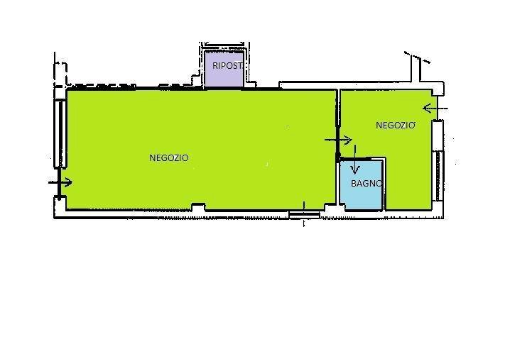 Planimetria - Shop Cuneo (neighborhood Centro) - photo 1