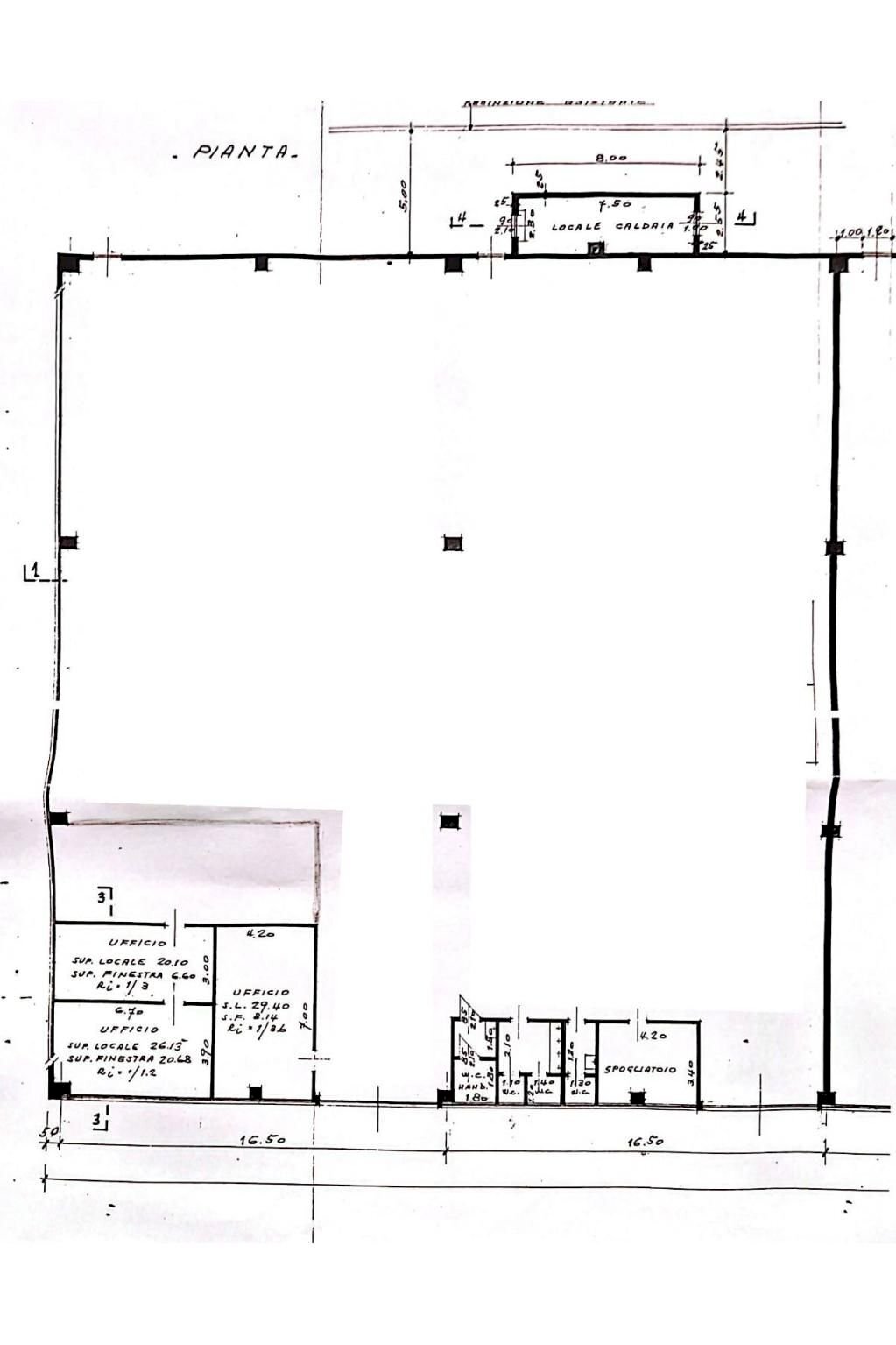 Capannone via John Fitzgerald Kennedy, Cerro Maggiore - planimetria 1