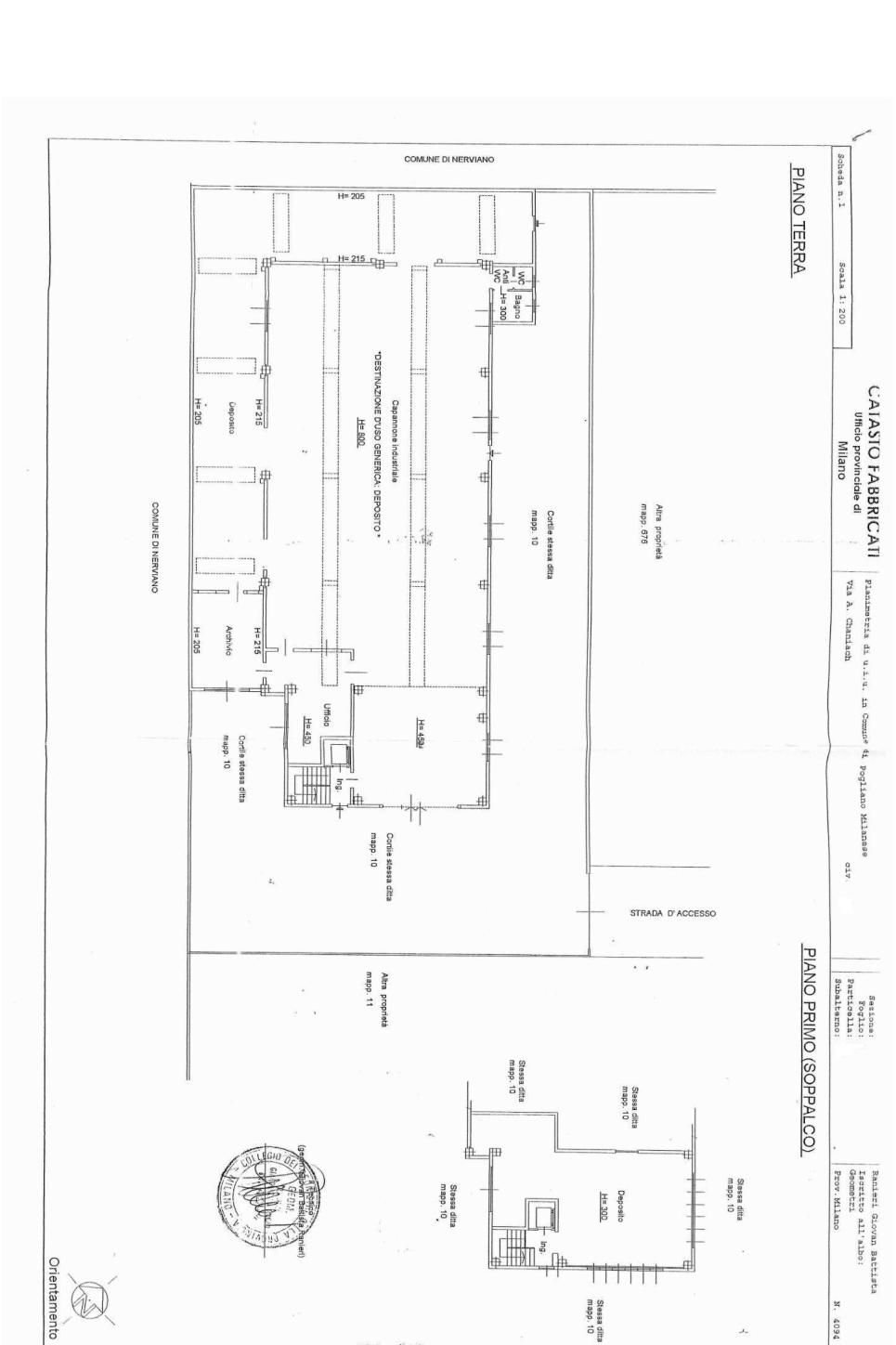 Shed via A. Chaniach, Pogliano Milanese - floor plans 1