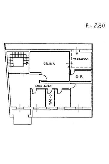 Quadrilocale via Tenente Domenico Speranza, 8, Bitonto - planimetria 1