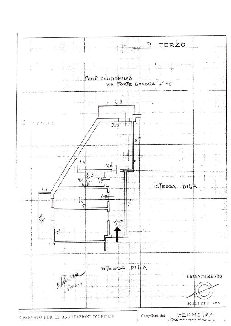 pln. int.13 - Bilocale via prospero santacroce, Roma - planimetria 1
