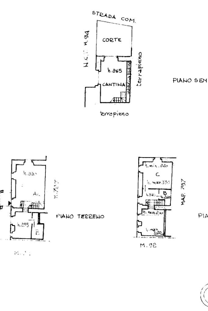 Casa semi indipendente Via Cadelè Bricollo, Serra Riccò - planimetria 1