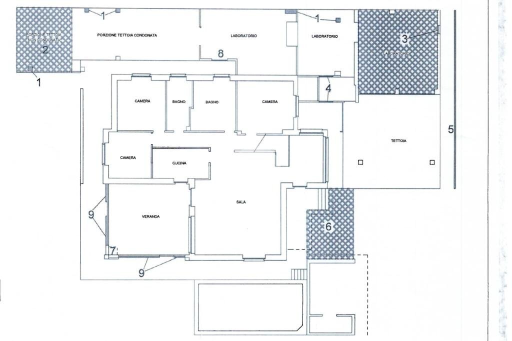 Villa Via Torino, Givoletto - planimetria 1