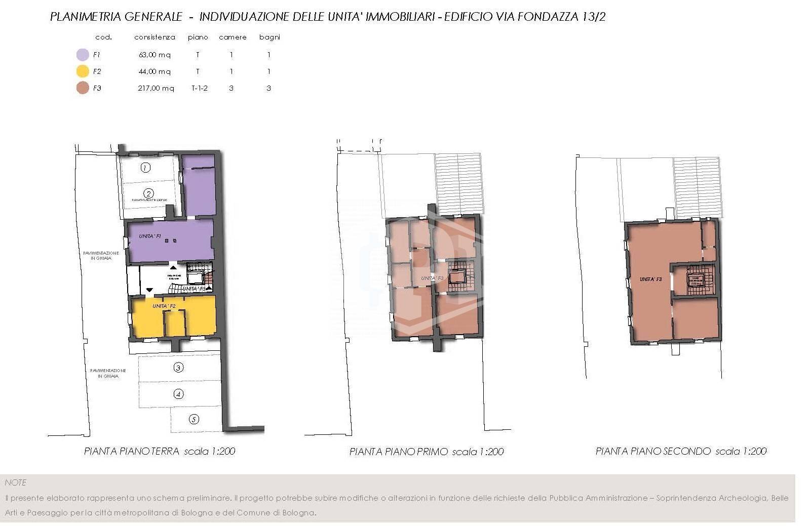 Casa indipendente Strada Maggiore, Bologna (zona Centro Storico) - planimetria 1