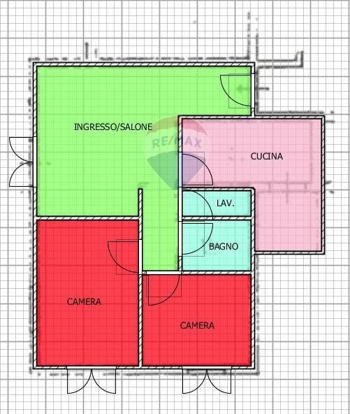 Pianta 2D - Appartamento Viale Moncada
 
11, Catania - foto 1