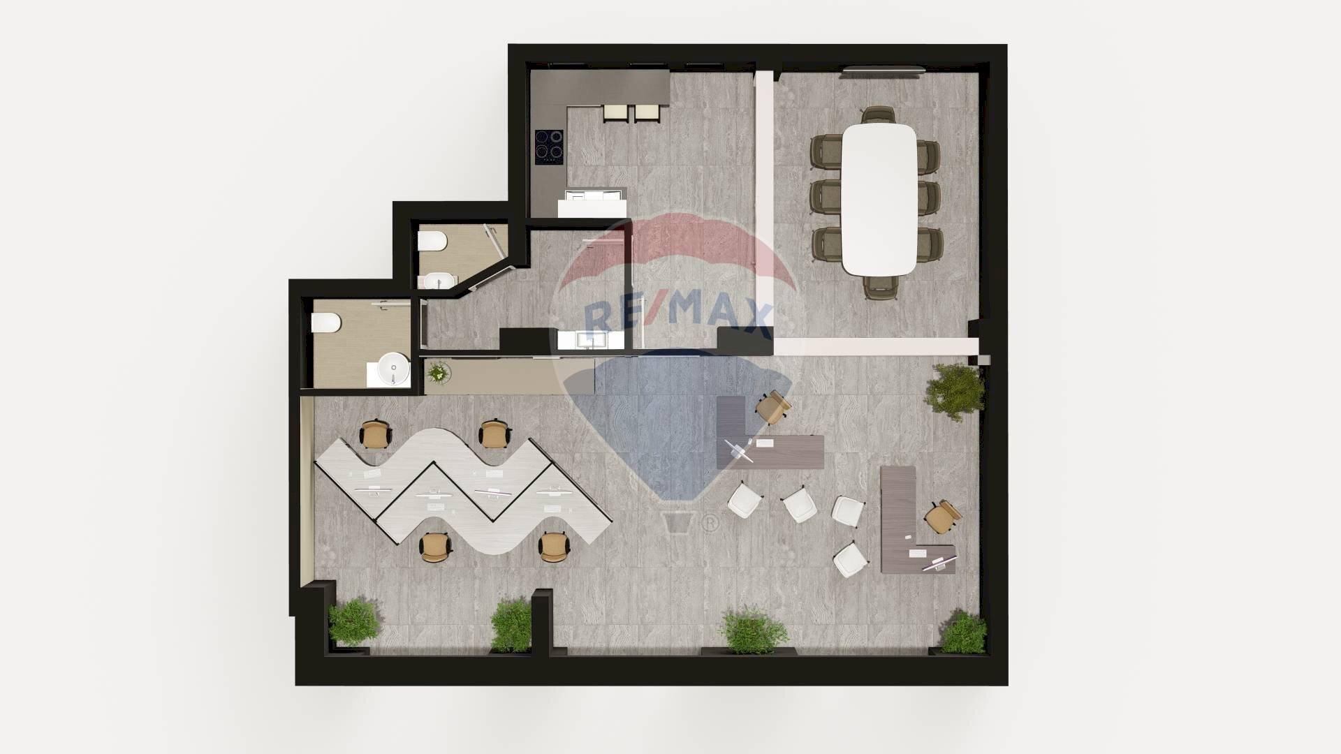 Pianta 3D - Negozio Catania - planimetria 1