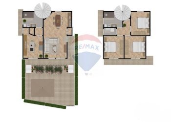 Pianta 2D - Villa a Schiera Via Del Bosco
 
185, Mascalucia - foto 42