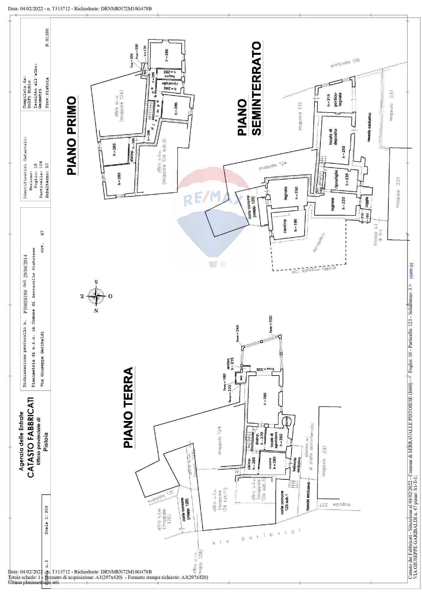 Pianta 2D - Appartamento Via Giuseppe Garibaldi
 
47, 41 - 43, Serravalle Pistoiese - planimetria 1