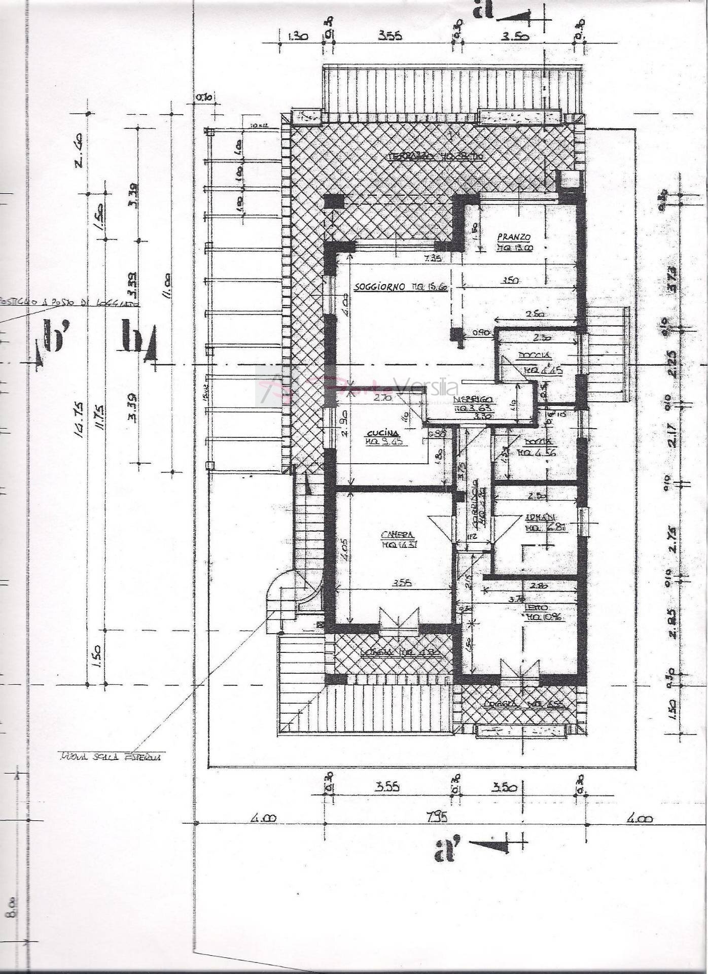 Foto 29 - Villa Forte dei Marmi - planimetria 1