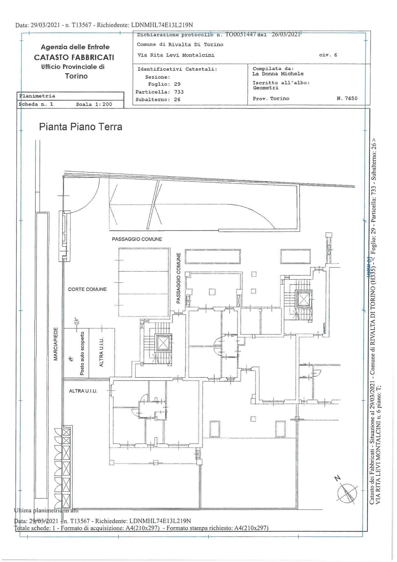 Foto 5 - Box Via Rita Levi Montalcini
 
4, Rivalta di Torino - floor plans 1