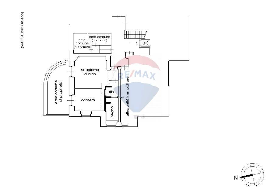 Pianta 2D - Two-room apartment Via Galeno
 
21, Milano - floor plans 1