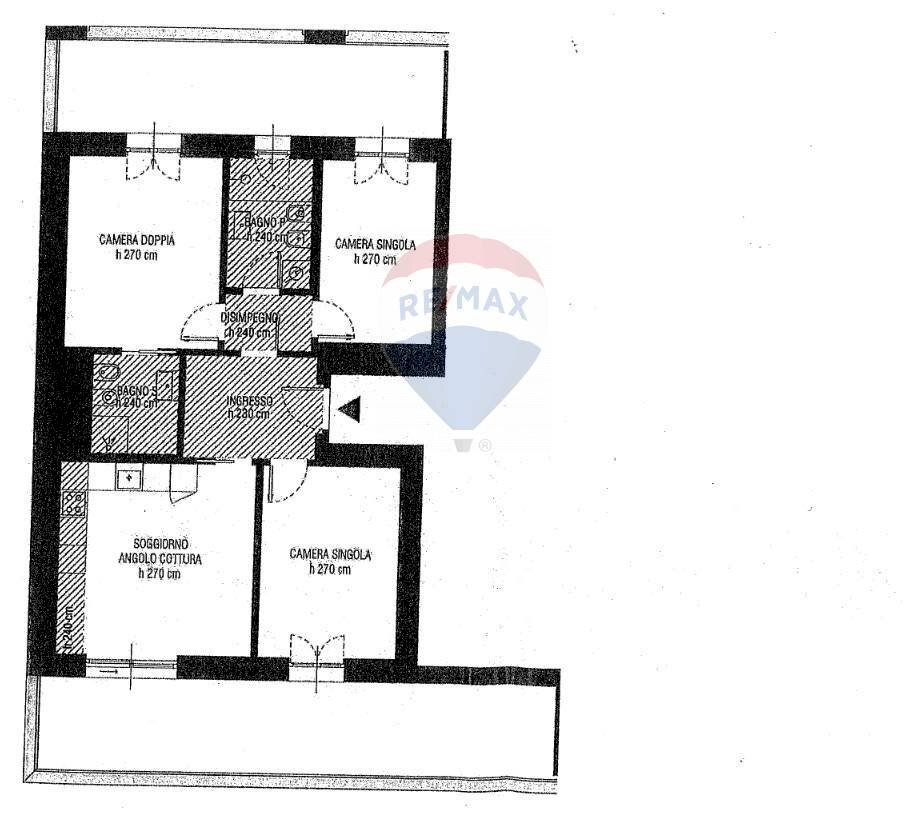 Pianta 2D - Four-room apartment Via Pier Paolo Pasolini, Milano - floor plans 1