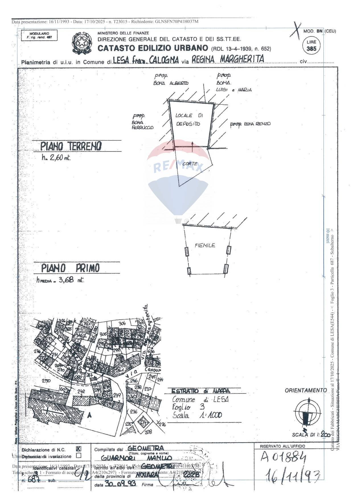 Pianta 2D - Semi-detached house Via Regina Margherita Calogna, Lesa - floor plans 1