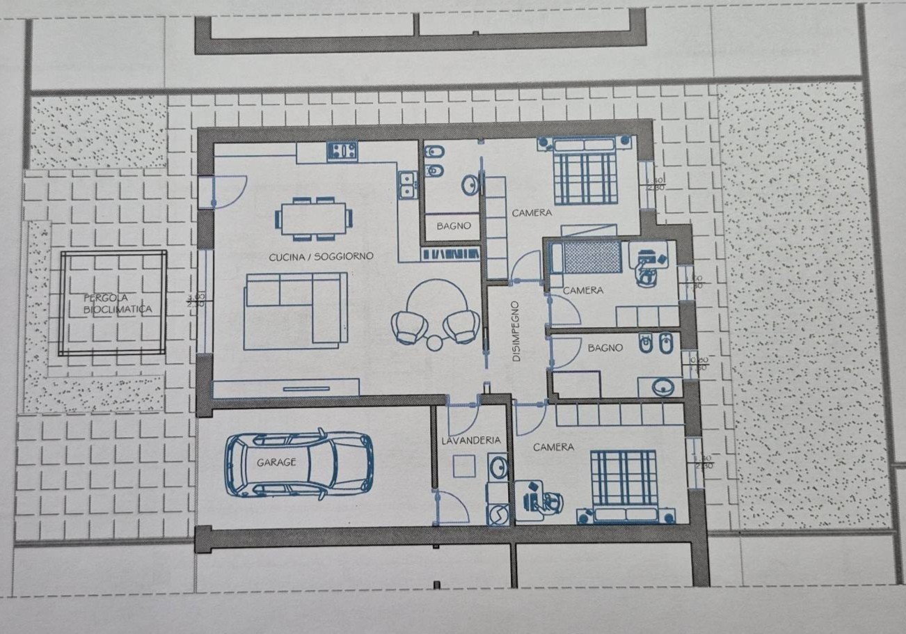 Pianta 2D - Apartment Gambara - floor plans 1