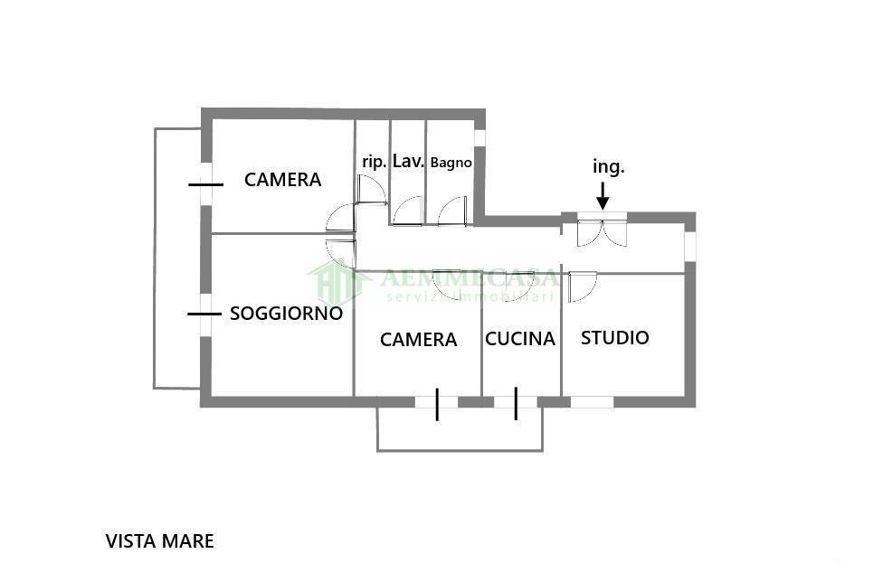Foto 2 - Four-room apartment Via Andrea Doria
 
20, Gravina di Catania - floor plans 1