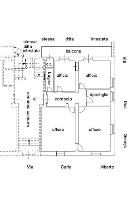 Ufficio via Carlo Alberto, 36, Pinerolo - planimetria 1