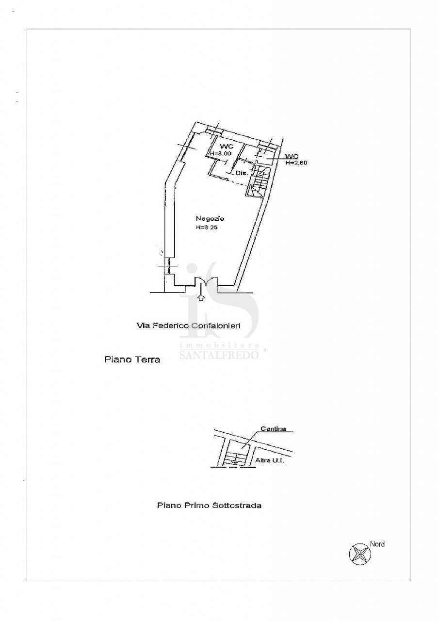 Planimetria - Bar Tavola Calda - Fredda VIA CONFALONIERI, 74, Villasanta - planimetria 1