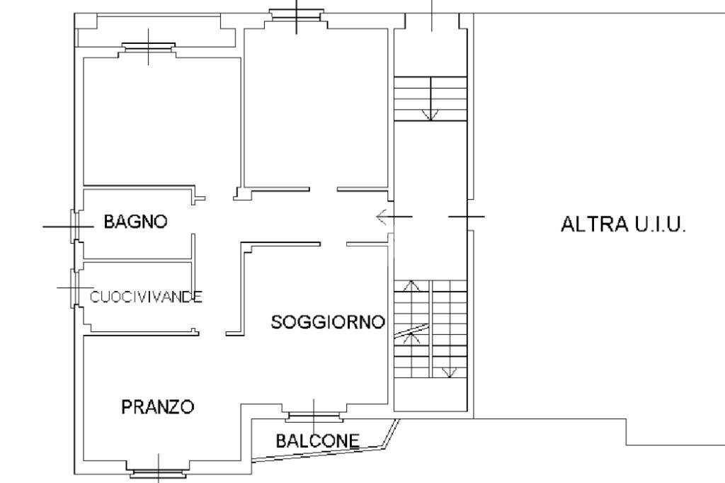 Trilocale Via Goito, Rho - planimetria 1