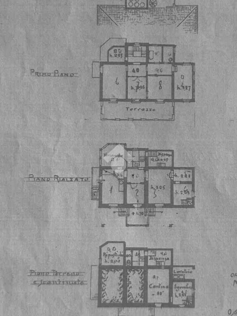 Casa indipendente Salita Bocchettina, Genova (zona Bolzaneto) - planimetria 1