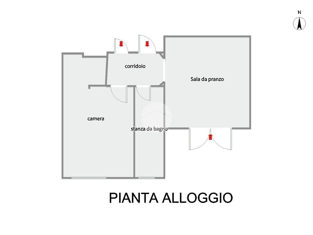 Bilocale Via Ciaine, Val della Torre - planimetria 1