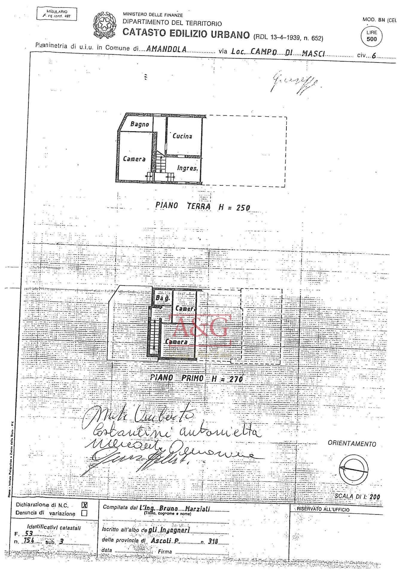 Foto 20 - Casa indipendente villa campo di masci
 
7, Amandola - planimetria 1