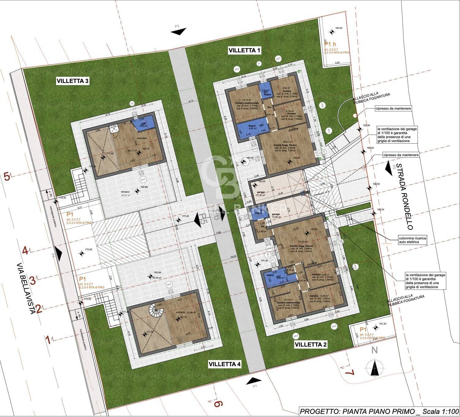 Foto 5 - Villa Via Bellavista
 
s.n.c, Pesaro - planimetria 1