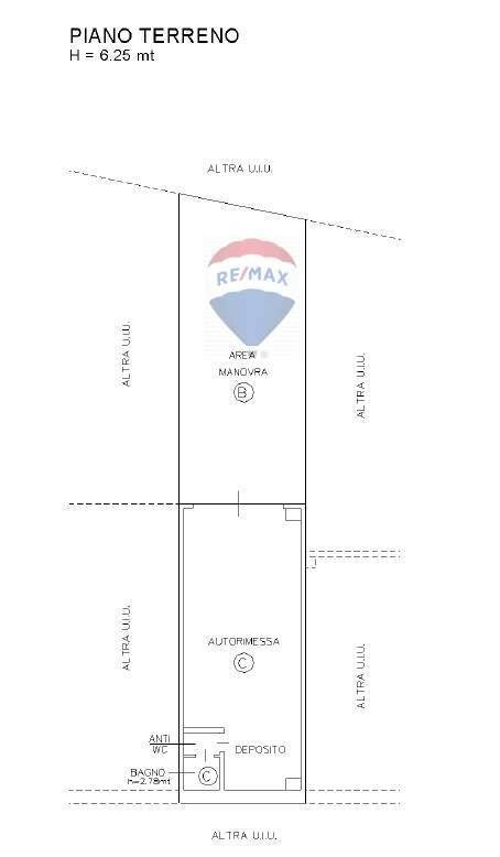 Pianta 2D - Magazzino VIA GUARALDA
 
20, Varese - planimetria 1