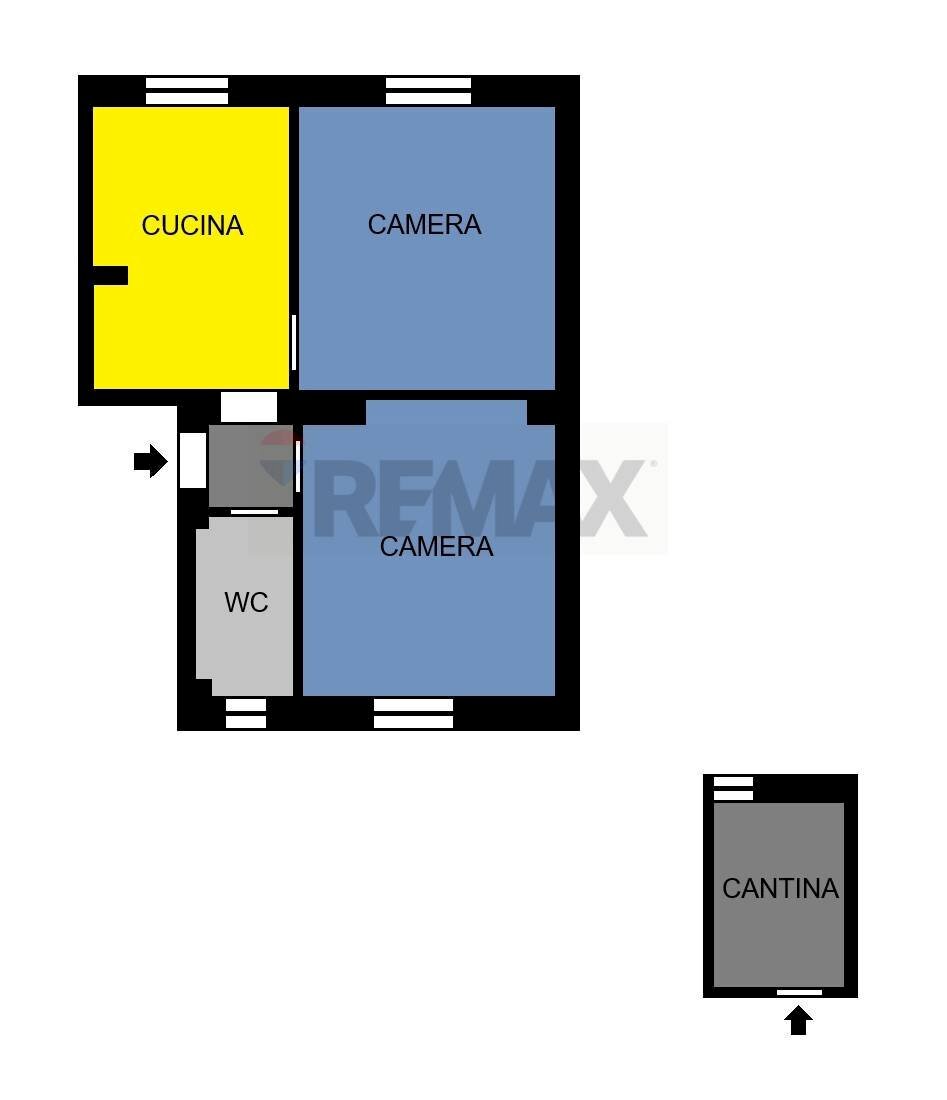 Pianta 2D - Trilocale via sicilia
 
15, Terni - planimetria 1
