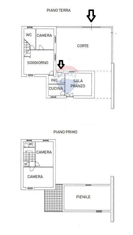 Pianta 2D - Casa semi indipendente Matera - planimetria 1