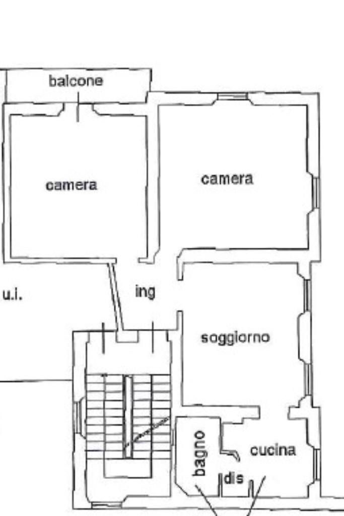 Three-room apartment Via Giuseppe Mazzini, Vignola - floor plans 1