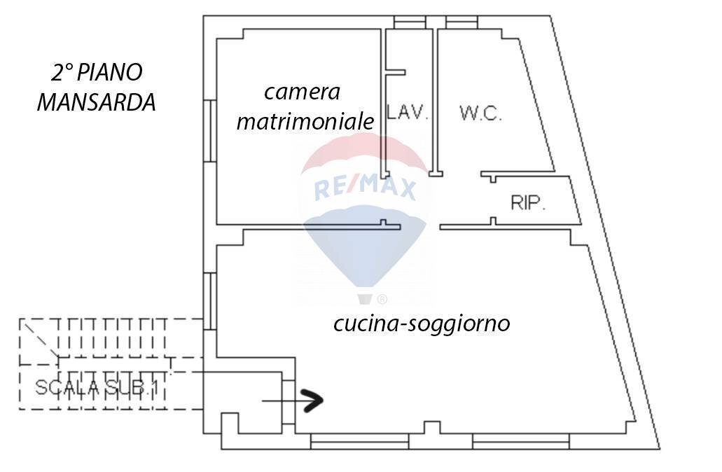 Pianta 2D - Casa semi indipendente Via Poggio del Lupo
 
123, Misterbianco - planimetria 1