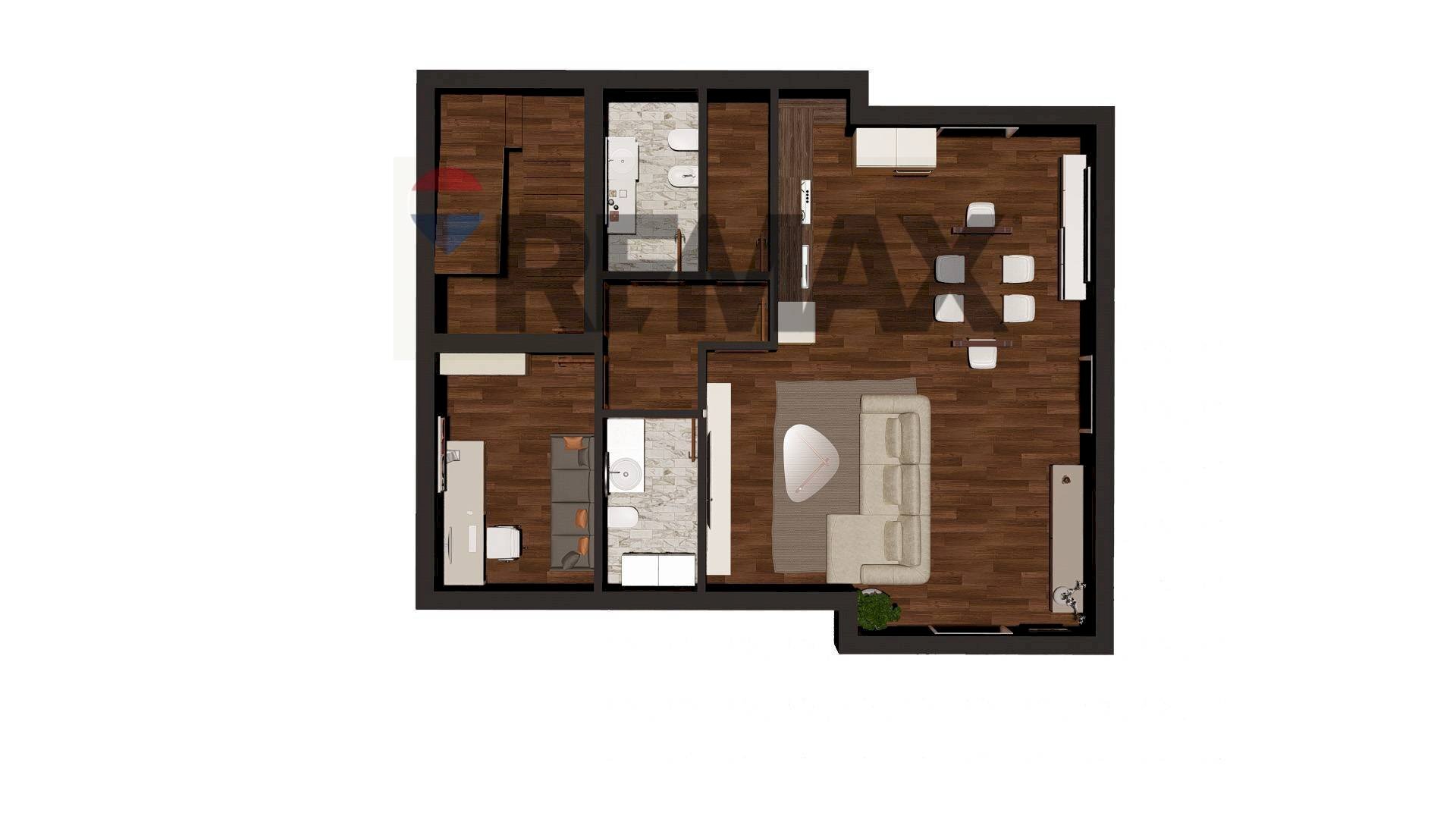 Rendering piano terra - Villa Via Dei Pini/Contrada Marina
8, Augusta - foto 3