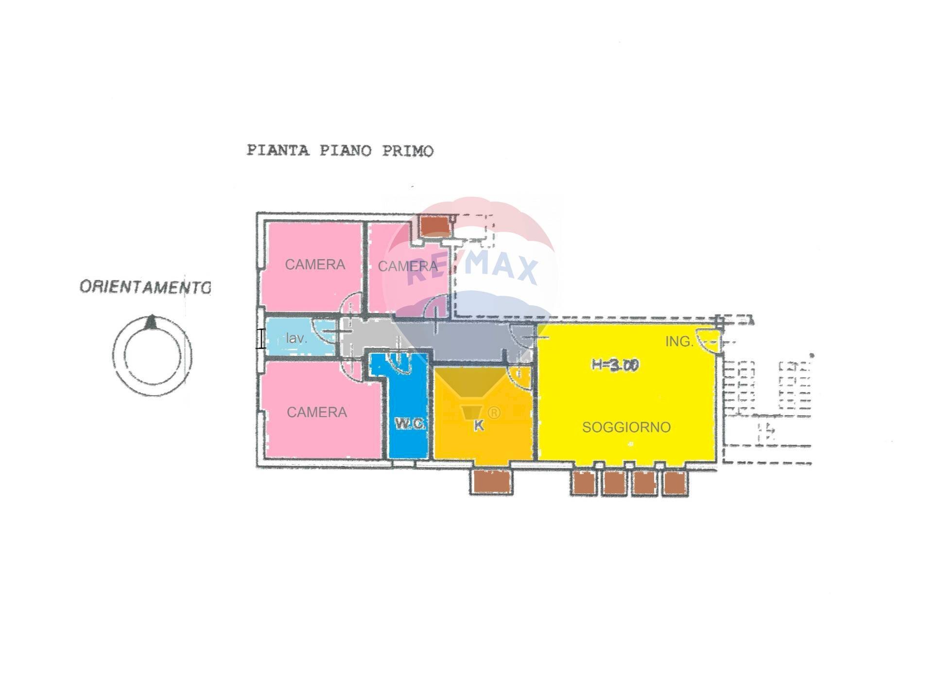 Pianta 2D - Appartamento via Francesco Spadaro, Caltagirone - planimetria 1