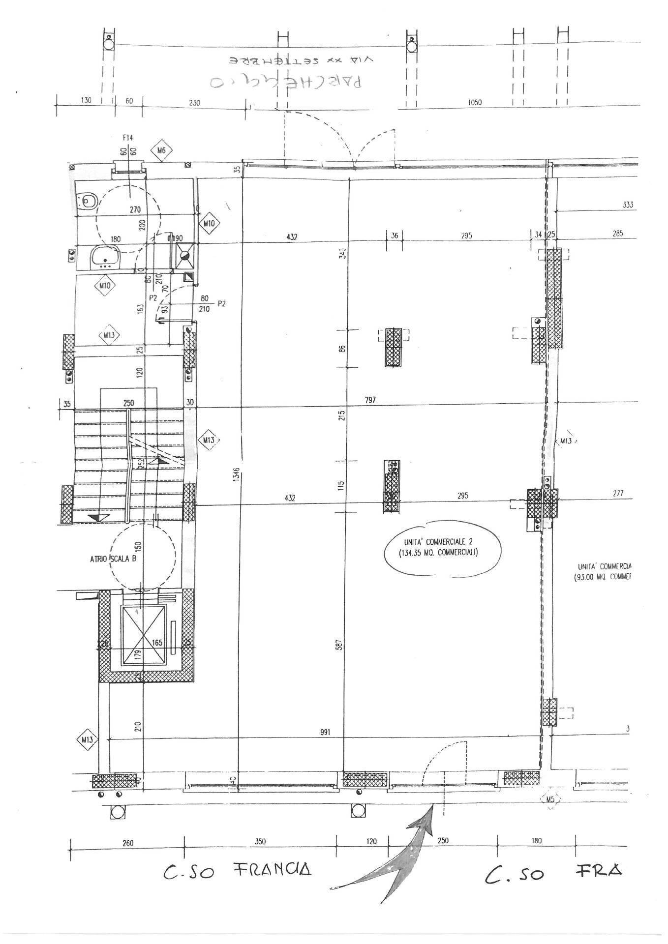 Foto 21 - Negozio Corso Francia
 
134, Collegno - planimetria 1