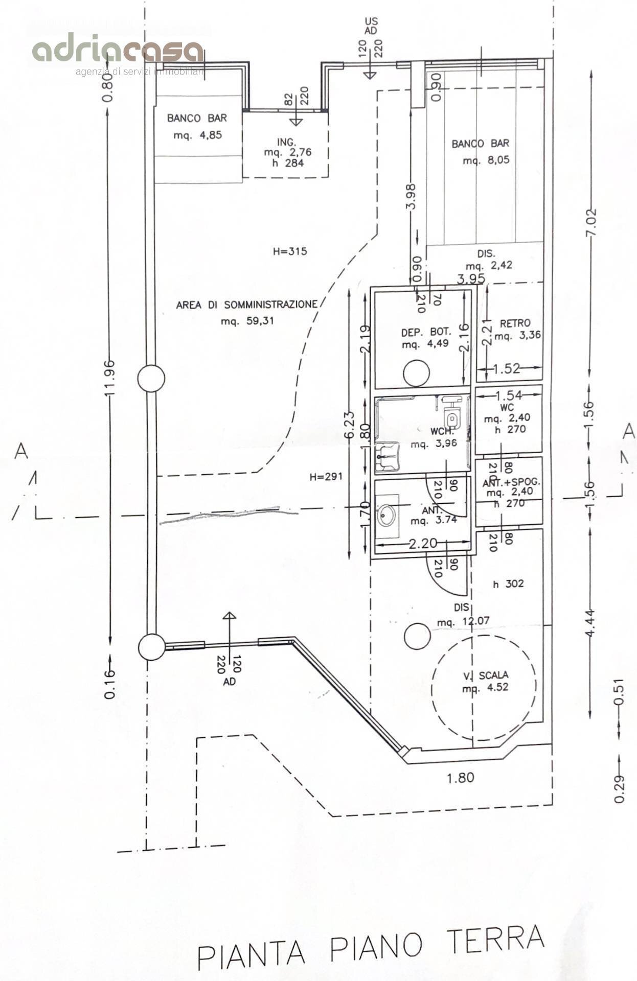 Foto 2 - Locale Commerciale Viale Dante Alighieri, Riccione - planimetria 1