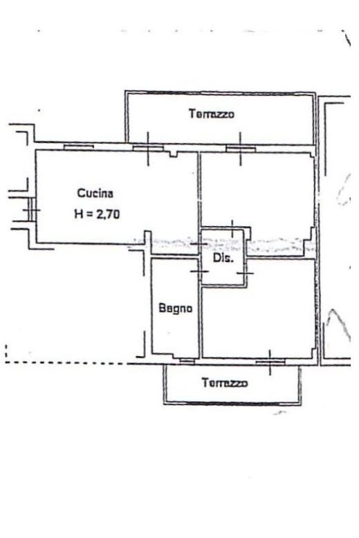 Trilocale via Dante Alighieri, Montelupo Fiorentino - planimetria 1