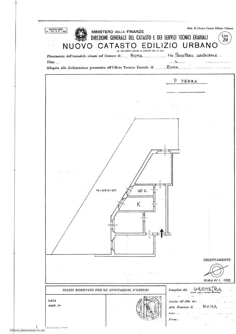 page0001 - Trilocale via prospero santacroce, Roma - planimetria 1